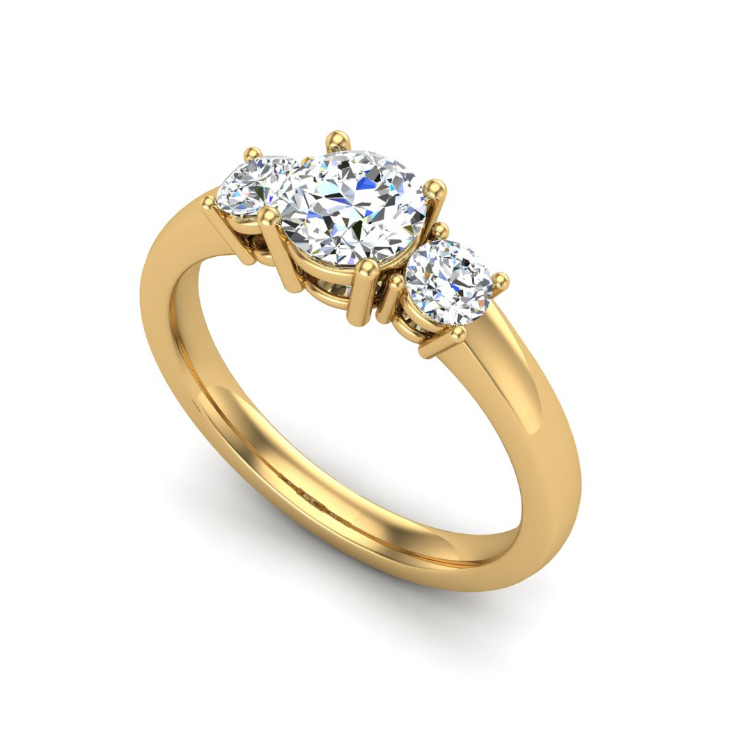 Wynter Three-Stone Engagement Ring